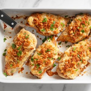 Chicken Recipes Easy One Pan Caesar Chicken Bake