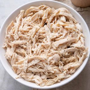 Chopped cooked chicken