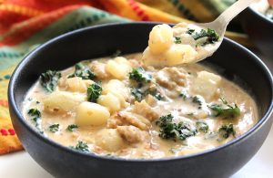 Soup Recipes: Creamy Sausage, Potato & Kale
