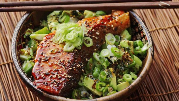 Teriyaki Salmon Bowl Recipe