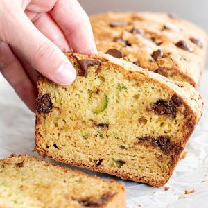 Soft & Moist Zucchini Bread With Chocolate Chips