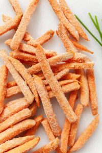 Frozen sweet potato fries