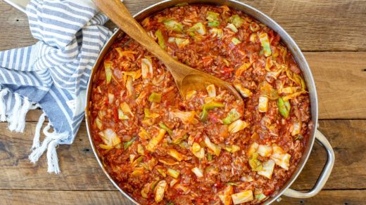 Budget Friendly Unstuffed Cabbage Roll