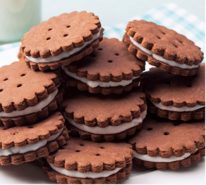 Package chocolate sandwich cookies