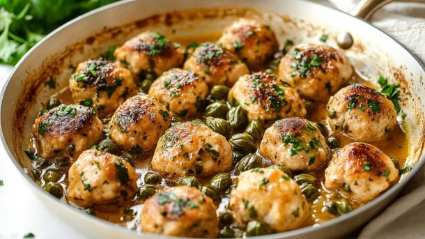 Chicken Piccata Meatballs Recipe To Try Now