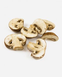 Sliced mushrooms