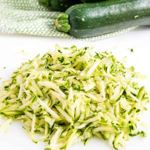 Grated zucchini