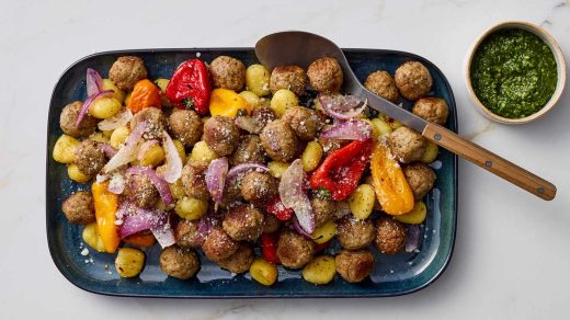 Magic 10-Min Sheet Pan Meatball Gnocchi You Need
